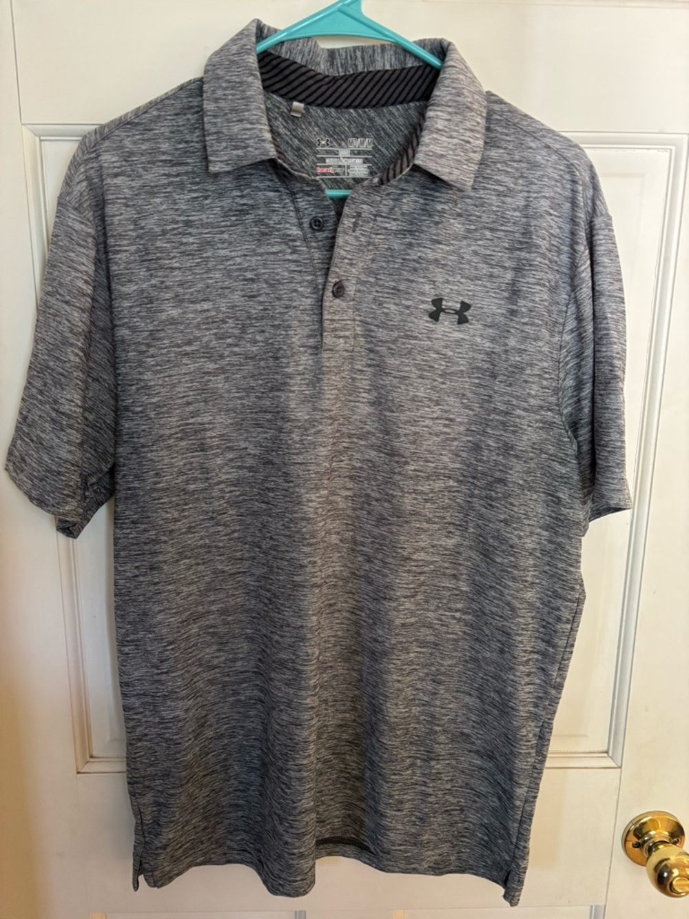 Under Armour Men's Heathered Gray Performance Polo